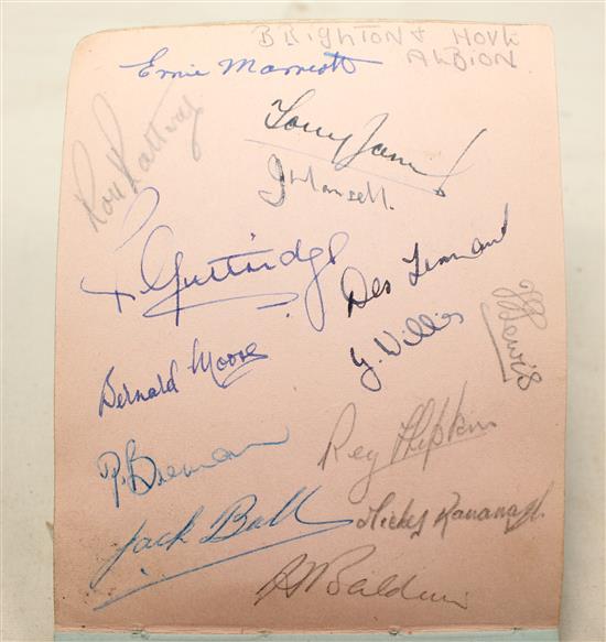 A 1940 / 50s sporting autograph album,